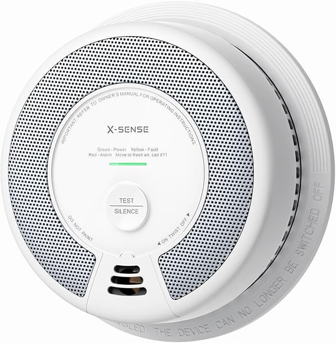X-Sense Wireless Interconnected Combination Smoke and Carbon Monoxide Detector by X-Sense