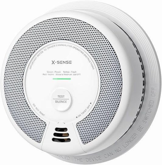 X-Sense Wireless Interconnected Combination Smoke and Carbon Monoxide Detector by X-Sense