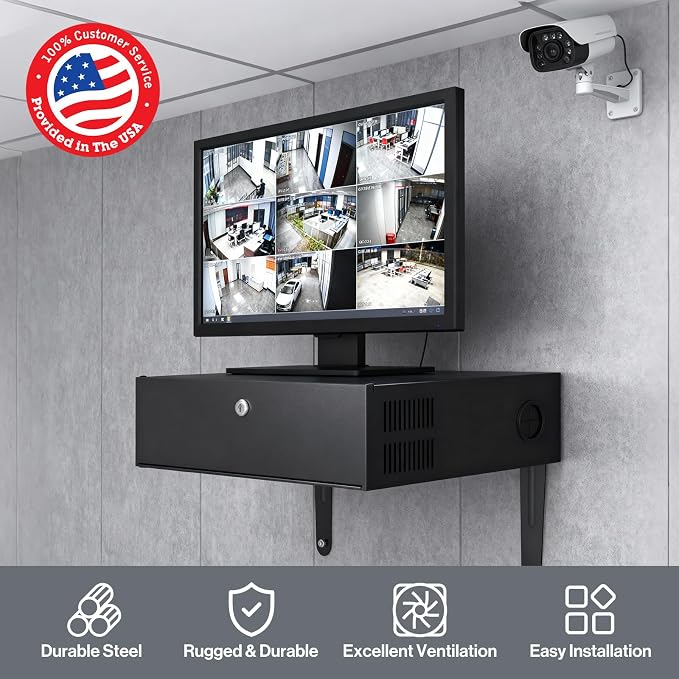 15.5 x 15.5 x 5.5 Inch Heavy Duty DVR Lock Box - Image 2