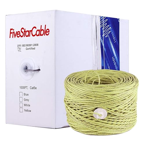 Cat5E 1000 Ft. UTP 24AWG CCA Twisted Pair Networking IP Ethernet Security - Image 3