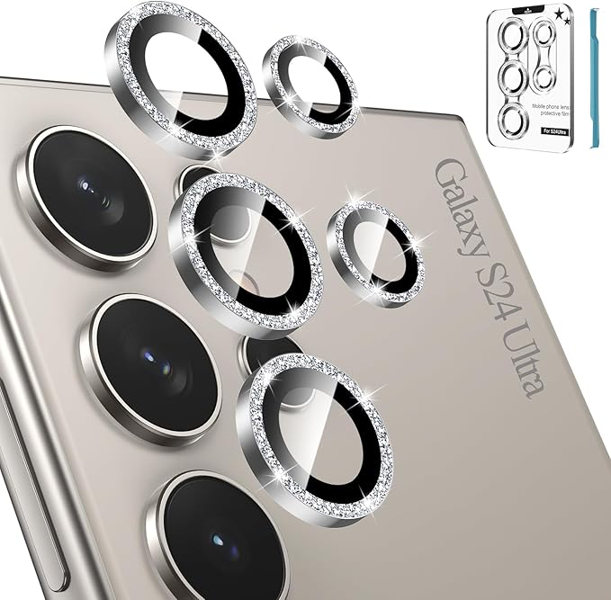 Tensea (3+2PCS for Samsung Galaxy S24 Ultra 5G Camera Lens Protector, 9H by Tensea