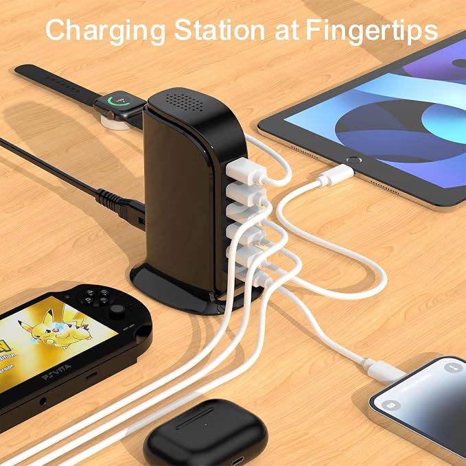 USB Charger Block with Type C, 6-Port Chargers - Image 6