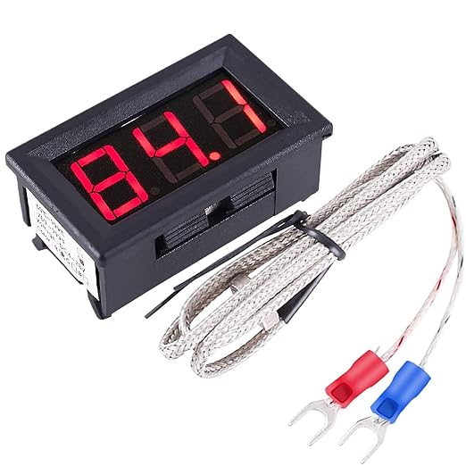 PEMENOL 12V Red Fahrenheit Digital Temperature Meter -76F~999F LED Display by Buyitnowforyourlike