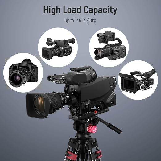 NEEWER 79"/200cm Video Tripod, Heavy Duty Aluminum Alloy Camera Tripod Stand - Image 7