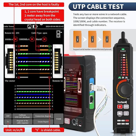 Multifunction Network Caber Tester, UTP Ethernet Cable Tester, Cable Tracer - Image 3