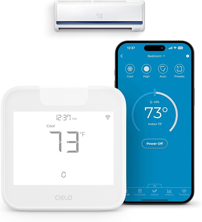 Breez Max Smart AC Controller | AHR Product of the Year WiFi Thermostat by CieloBreez