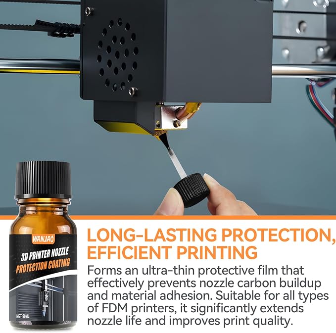20ml 3D Printer Nozzle Protection Coating, 3D Printer Nozzle Cleaner High - Image 2