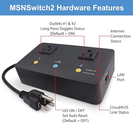 MSNSwitch2 Internet Enabled IP Remote Power Switch - Image 5