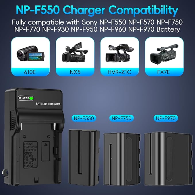 Artman NP-F550 Battery 2-Pack and Wall Charger - Image 5