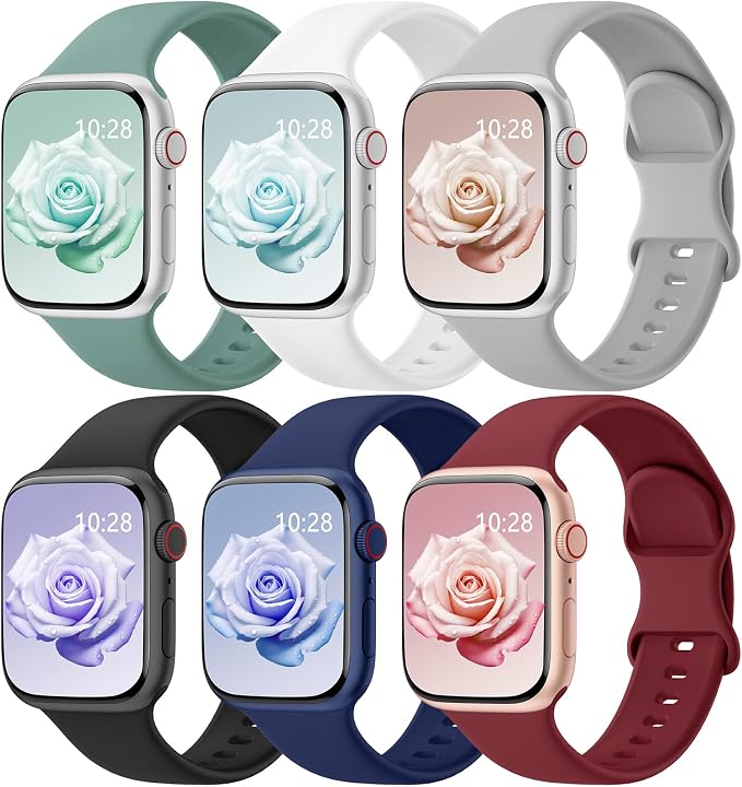 6 Pack Sport Bands Compatible by HEARTBOOM