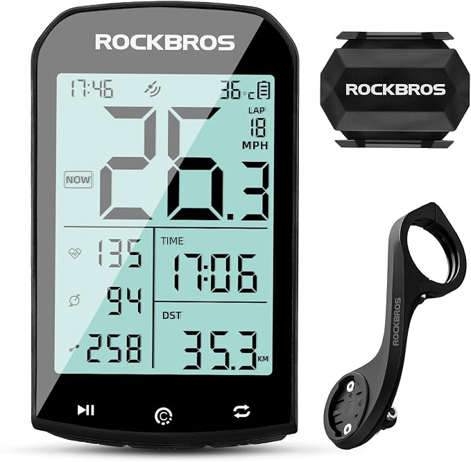 ROCKBROS Bike Computer Wireless Cycling Computers ANT+ Bluetooth Bike by ROCKBROS