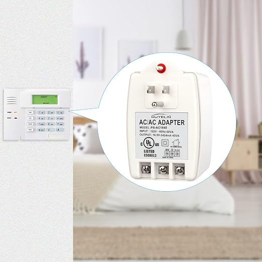 16.5V 40VA Burglar Alarm Systems and Doorbell Transformer, 16.5V Plug in - Image 6