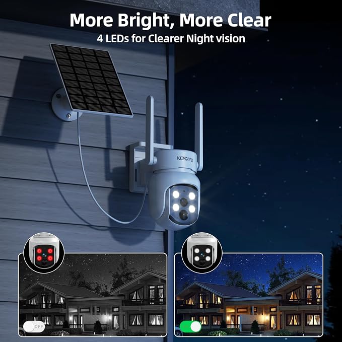 Solar Security Cameras Wireless Outdoor, 4MP Solar Powered Home Security - Image 8