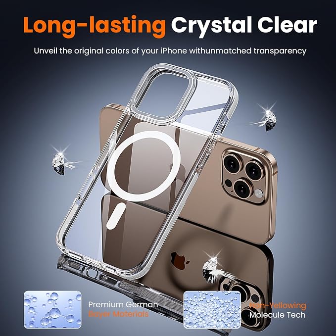 toushion 3 in 1 for iPhone 16 Pro Case Clear - Image 6