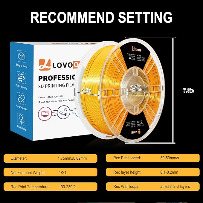 LOVOON Silk Dual-Color PLA Filament - Image 6