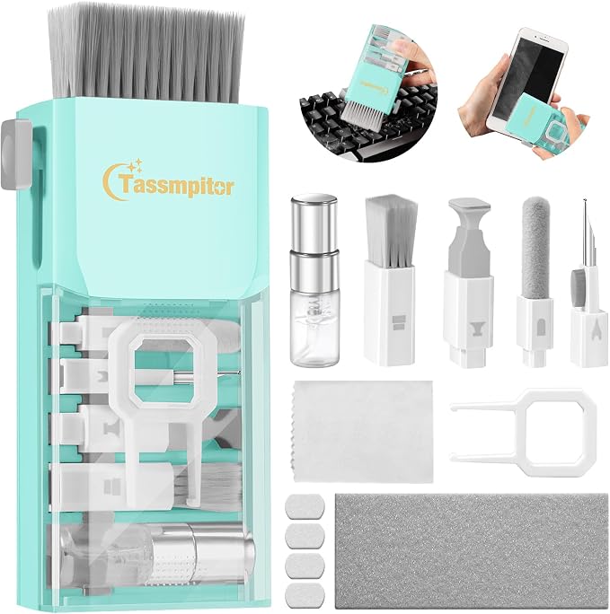 Tassmpitor Laptop Screen Keyboard Cleaner Kit, All in 1 Electronics Cleaning by Tassmpitor