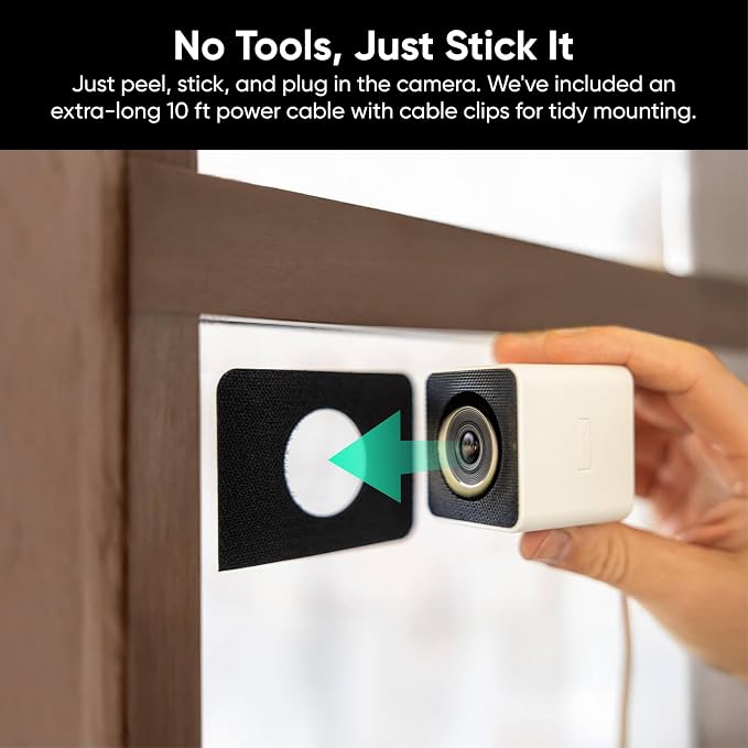 WYZE Window Camera 2 Pack, WiFi Indoor HD Home Security Camera, Upgraded Color - Image 3