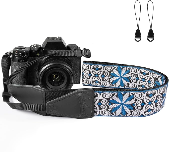 Camera Strap, Jacquard Weave 2" Shoulder Neck Straps by Dulphee
