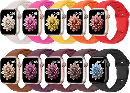 10 Pack Silicone Bands Compatible by UnleashJoyUnlockTrueLife