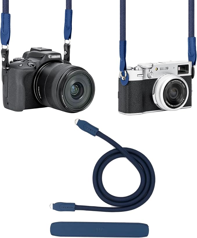 JJC 115cm Braided Rope Camera Strap, Soft Neck Shoulder Strap by JJC