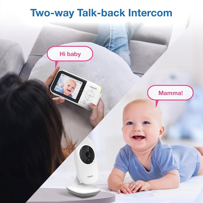 VTech Baby Monitor No WiFi – 19Hr Video Battery, 1000ft Range, Night Vision - Image 11