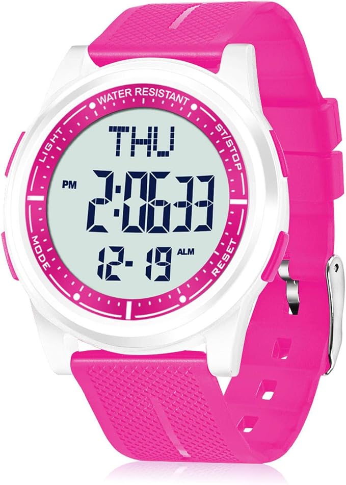 Beeasy Digital Watch for Men Women, 50M Waterproof, Ultra-Thin & Lightweight by Beeasy