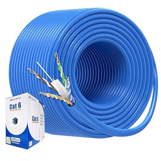 Cable Matters 10Gbps in-Wall Rated 23AWG Bare Copper Cat 6 Cable - 1000ft - Image 4