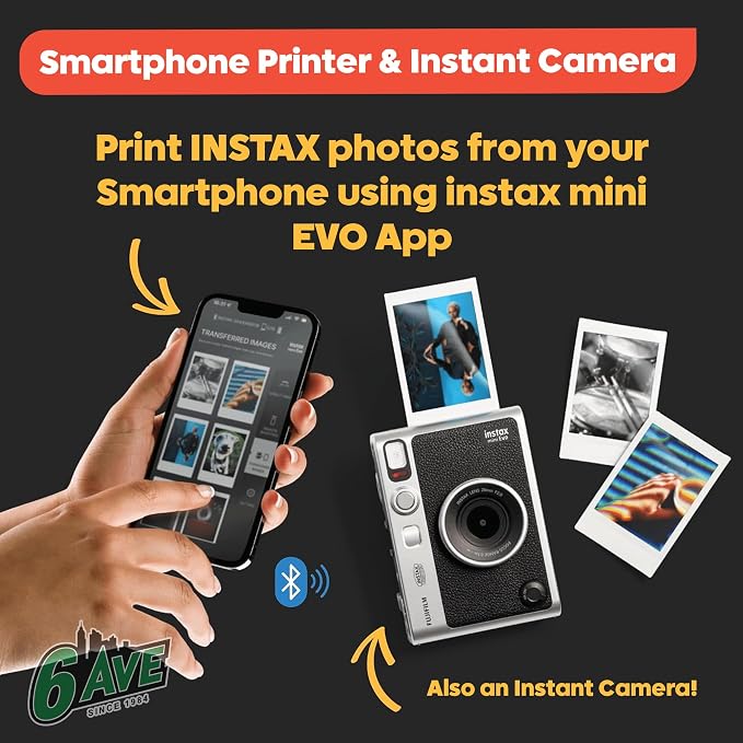 Fujifilm Instax Mini EVO Hybrid Instant Camera Bundle - Image 6