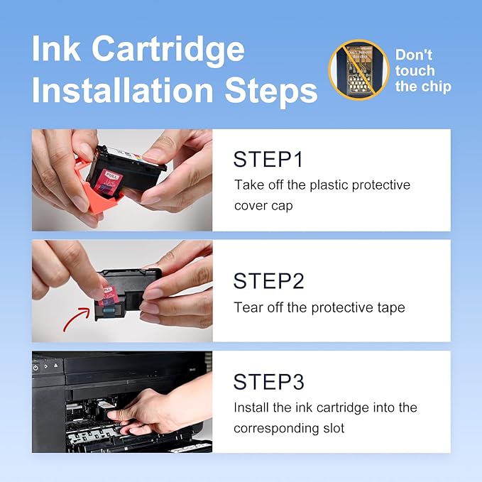 67XL Ink Cartridges Black/Color Combo Pack Replacement - Image 5