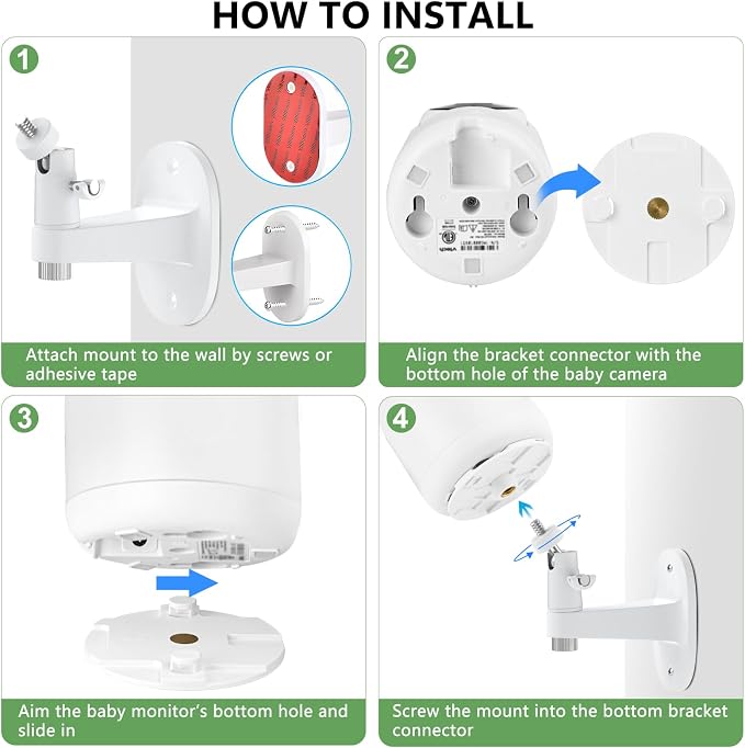 Adhesive Baby Monitor Wall Mount Compatible - Image 7