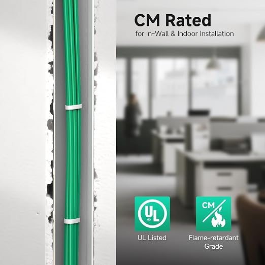 Cable Matters 10Gbps in-Wall Rated 23AWG Bare Copper Cat 6 Cable - 1000ft - Image 6
