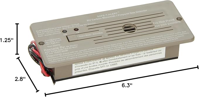 Safe-T-Alert by MTI Industries 35-742-BR 35 Series Dual LP/CO Alarm - Image 3