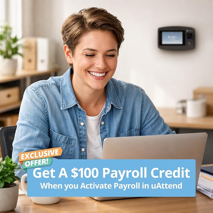 uAttend JP2000 Payroll Time Clock – Cloud Payroll Engine - Image 3