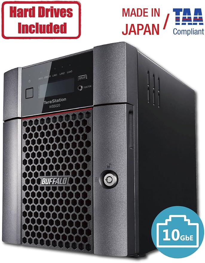 BUFFALO TeraStation WS5420DN 4-Bay Windows Server IoT 2025 Desktop NAS 16TB - Image 3