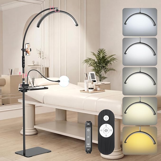LIONVISON Half Moon Lash Light: 6500K LED Lamp Ring Light by WelcometovisitLIONVISON