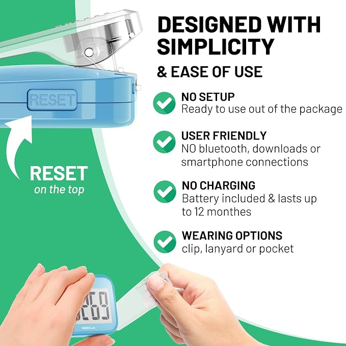3D Pedometer for Walking, Simple Step Counter - Image 3