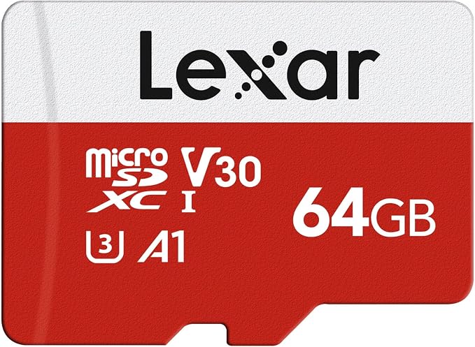 Lexar E-Series 64GB Micro SD Card, microSDXC UHS-I Flash Memory Card by Lexar