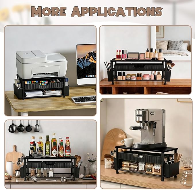 Printer Stand for Desk, Desk Organizer - Image 6