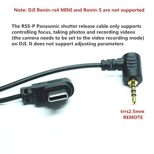 RSS-P for DJI Ronin stabilizer Connected to GH Remote Shutter Cable Camera and - Image 2