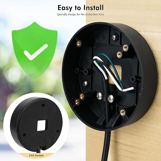 30ft/9M Power Cord with Adapter and Plug-in Mount - Image 3
