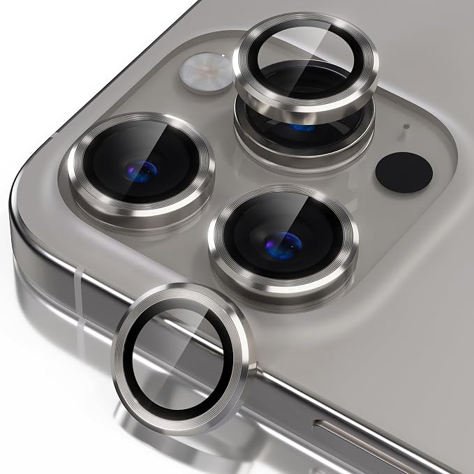 Misea Compatible for iPhone 16 Pro/iPhone 16 Pro Max Camera Lens Protector by Misea