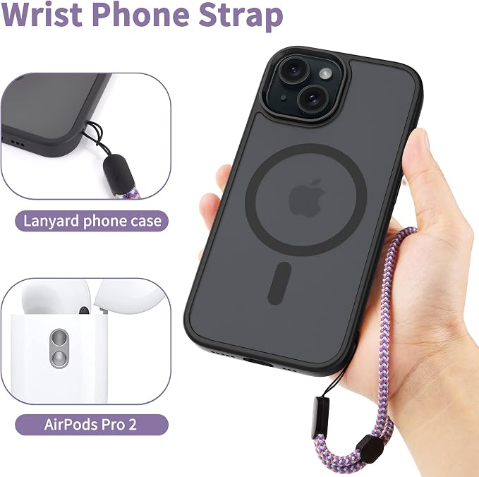 CACOE Phone Lanyard 2 Pcs-1 Pcs Adjustable Neck Strap, 2 Pads, Universal - Image 7
