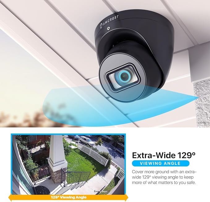 Amcrest Analog Outdoor Security Camera, Dome 2MP 1080P @ 30fps, Quadbrid - Image 5