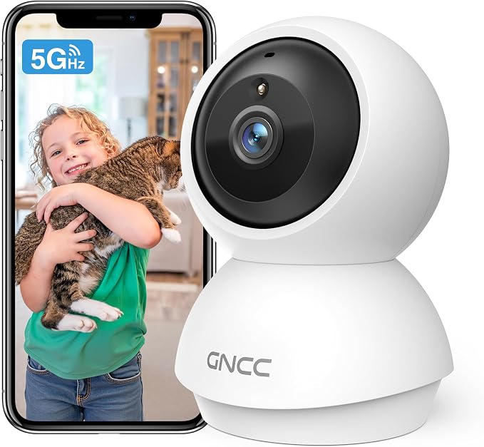 GNCC 2K WiFi Cameras for Home Security, Security Camera Indoor, Baby/Pet Camera by GNCC