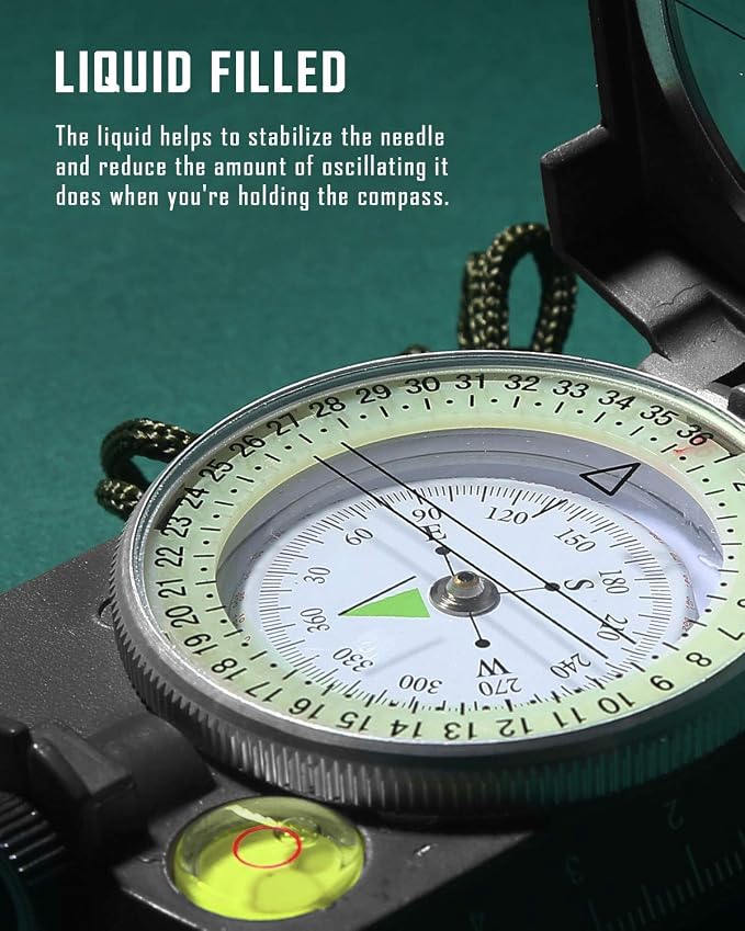 Eyeskey Multifunctional Tactical Survival Military Compass - Image 3