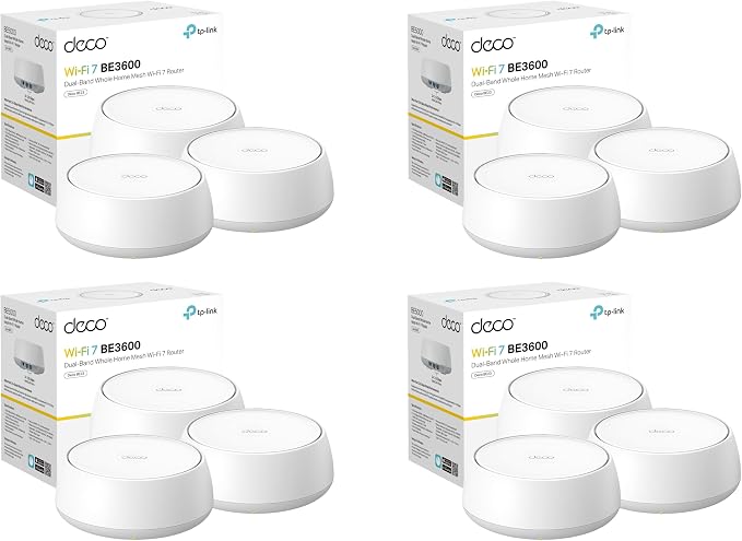 TP-Link Deco 7 BE23 Dual-Band BE3600 WiFi 7 Mesh Wi-Fi System | 4-Stream 3.6 by TP-Link