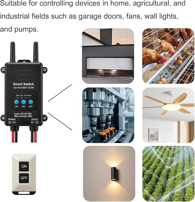 DC Wireless Remotes Switch, Wireless Relay Switch work - Image 6