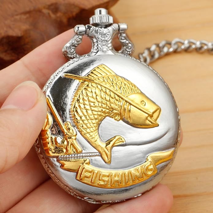 Men's Pocket Watch, Arabic Digital Dial Pocket Watches - Image 7