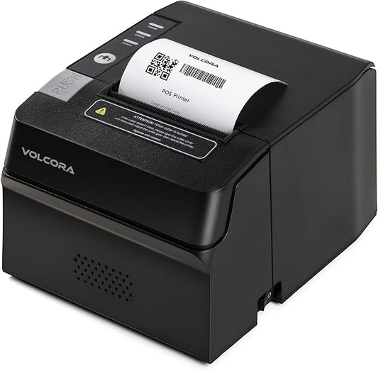 Volcora Thermal Receipt Printer, 80mm USB/Ethernet POS QR Code Printer by Volcora