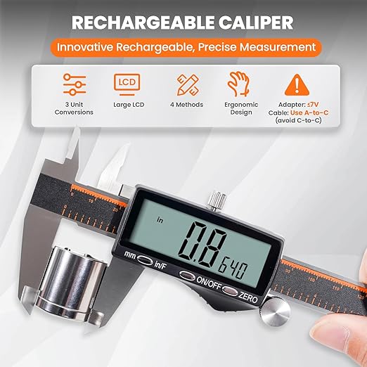 HARDELL Digital Caliper, Rechargeable Calipers - Image 2